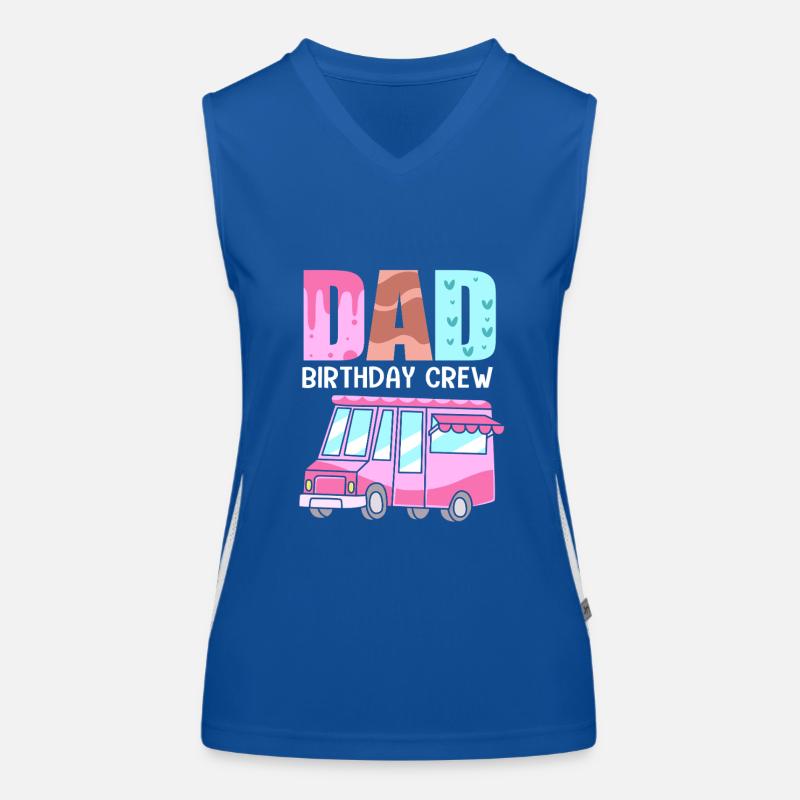 Eiscreme Eiswagen Eis Eisdiele Funktionelles Kontrast-Tank Top für Frauen