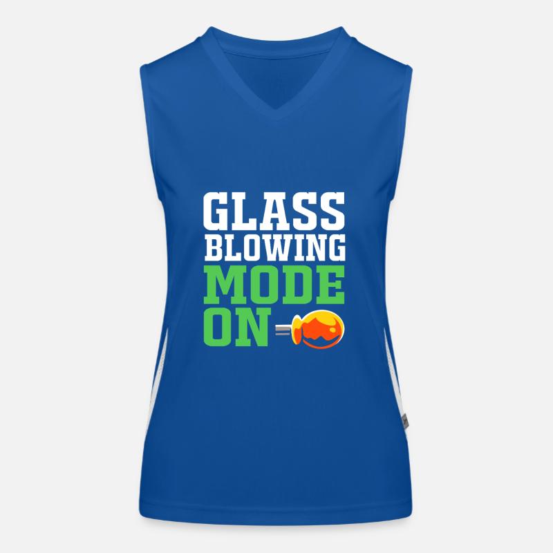 Glasbläser Glas Funktionelles Kontrast-Tank Top für Frauen