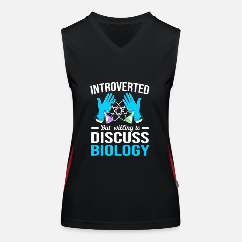 Molecule Structural Formula Women's Functional Contrast Tank Top