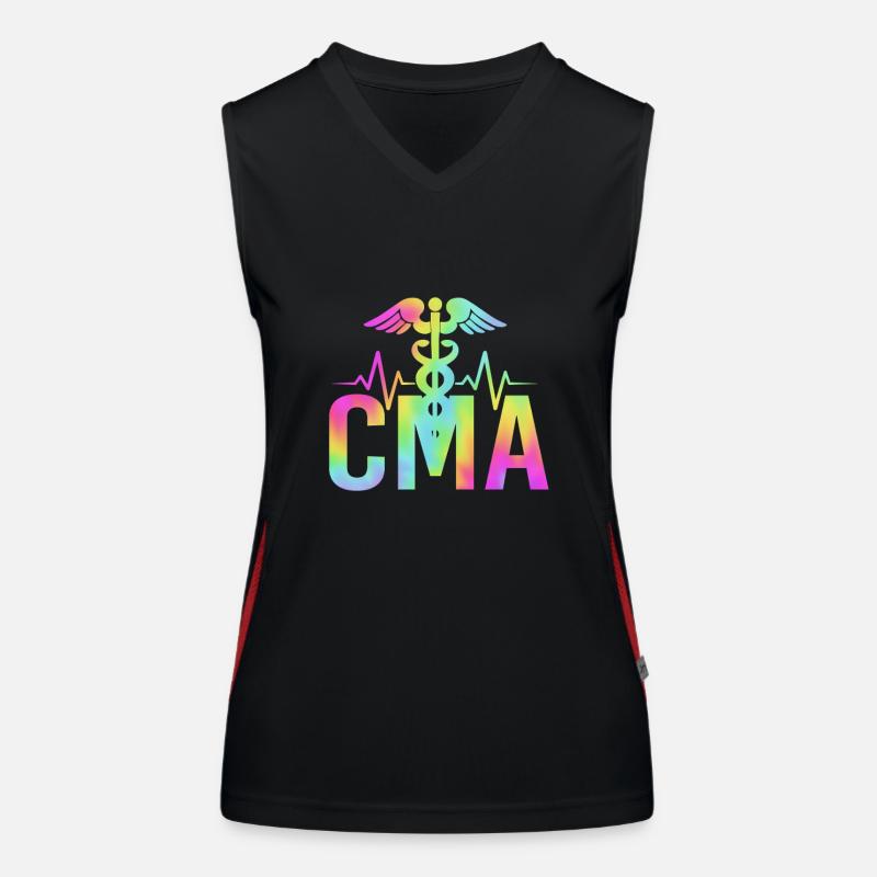 Arzthelferin MFA Funktionelles Kontrast-Tank Top für Frauen