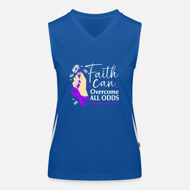 Fibro Fibromyalgia Women's Functional Contrast Tank Top