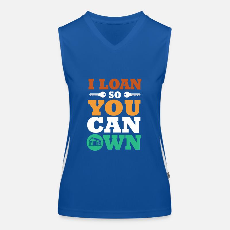 Hypothek Eigentumswohnung Schulden Funktionelles Kontrast-Tank Top für Frauen