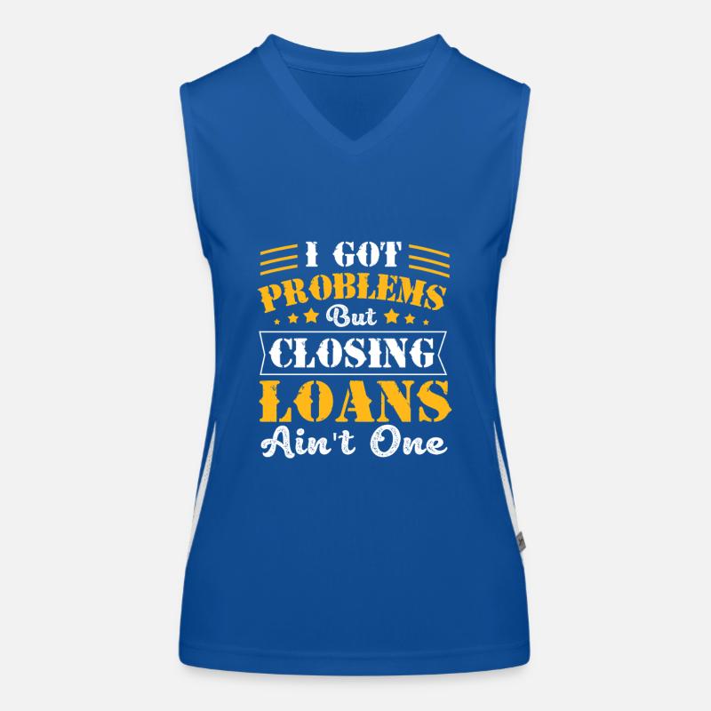 Schulden Hypothek Eigentumswohnung Funktionelles Kontrast-Tank Top für Frauen