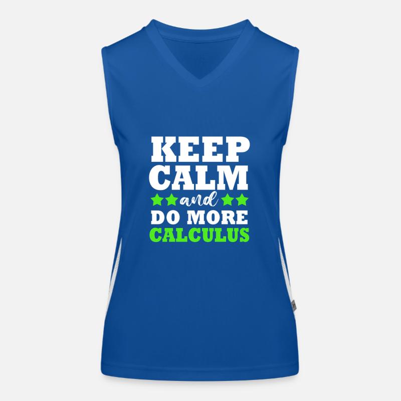 math mathematician Women's Functional Contrast Tank Top