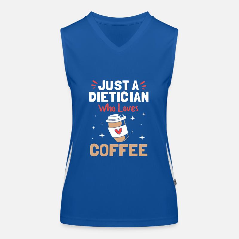 Diététicien Diet Café Débardeur respirant contrasté Femme