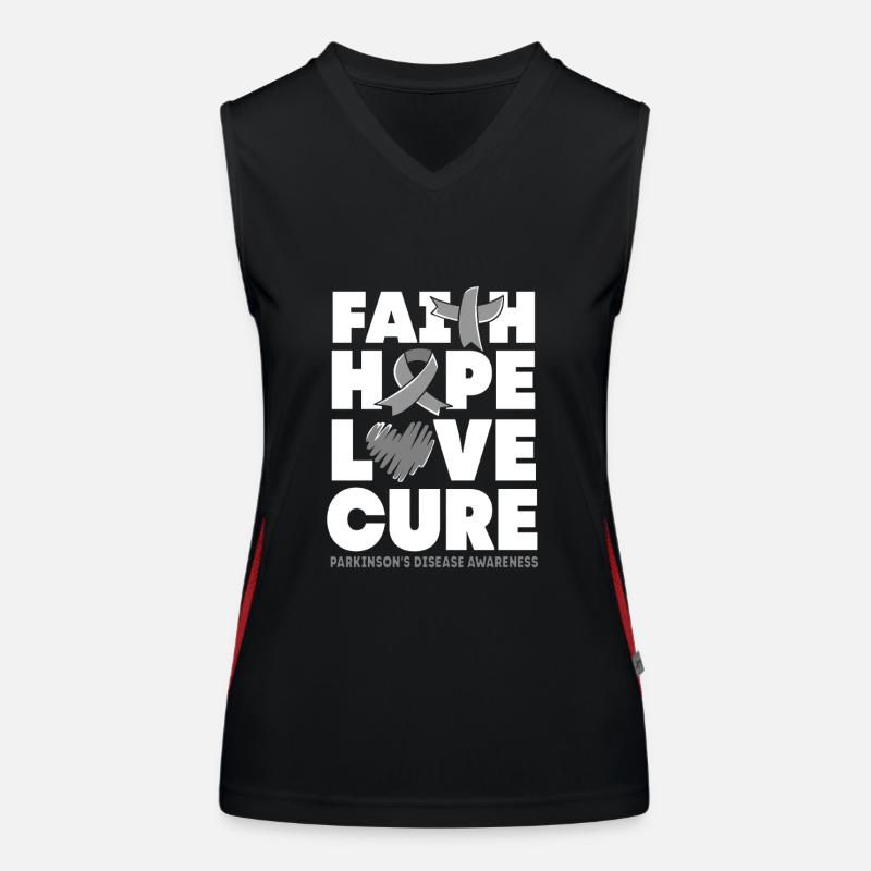 Parkinson's disease Women's Functional Contrast Tank Top