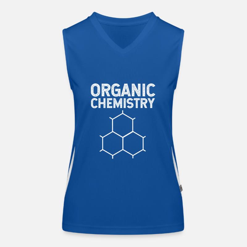 Formule structurale, chimie, science, physique, laboratoire Débardeur respirant contrasté Femme