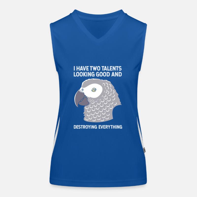 Parrot Grey Women's Functional Contrast Tank Top