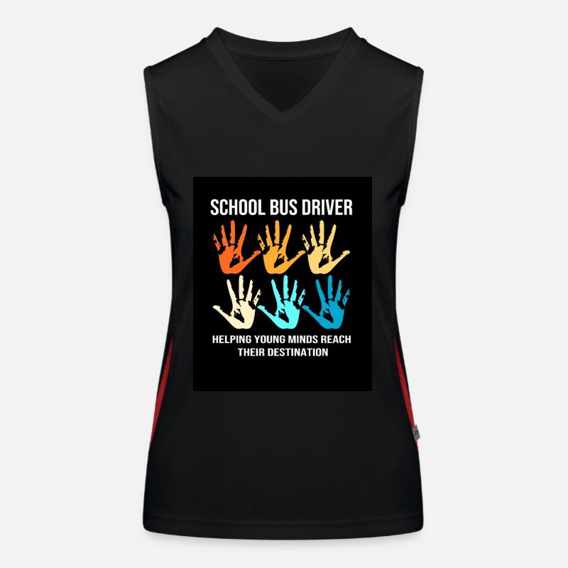 Schulbus Busfahrer Schulbusfahrer Funktionelles Kontrast-Tank Top für Frauen