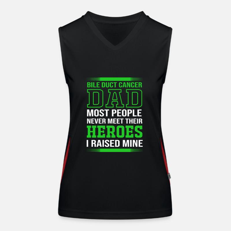 Gallengangskrebs Funktionelles Kontrast-Tank Top für Frauen