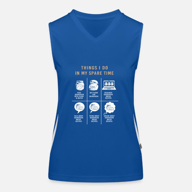 Bäcker Bäckerin Backen Funktionelles Kontrast-Tank Top für Frauen