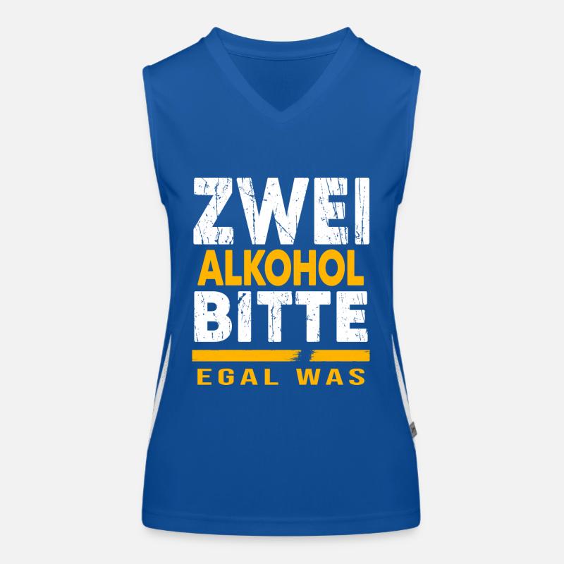 Bier Biergarten Trinkspruch Bierbauch Funktionelles Kontrast-Tank Top für Frauen