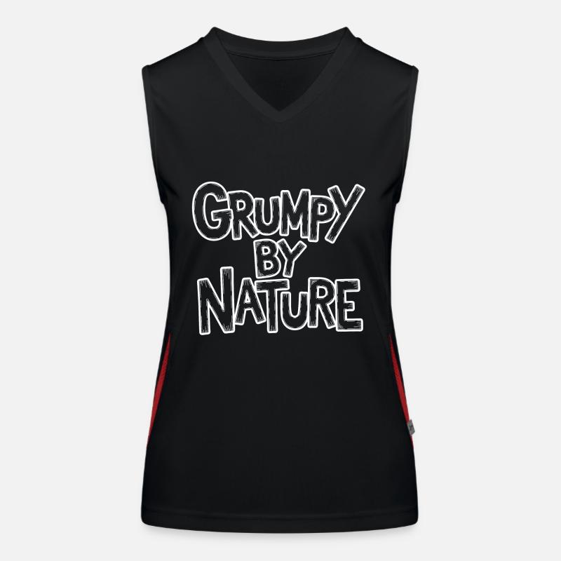 Bad-tempered and grumpy, leave me alone Women's Functional Contrast Tank Top