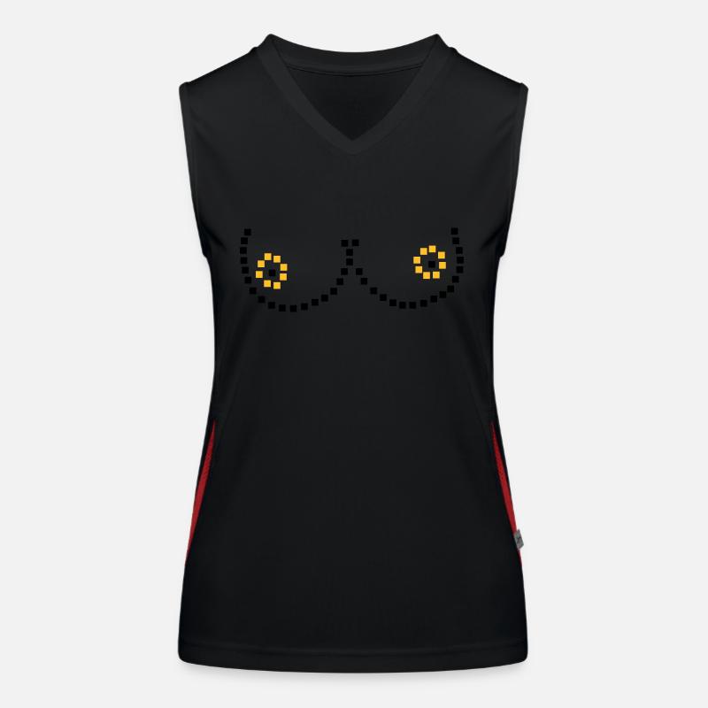 Pixel breasts Women's Functional Contrast Tank Top