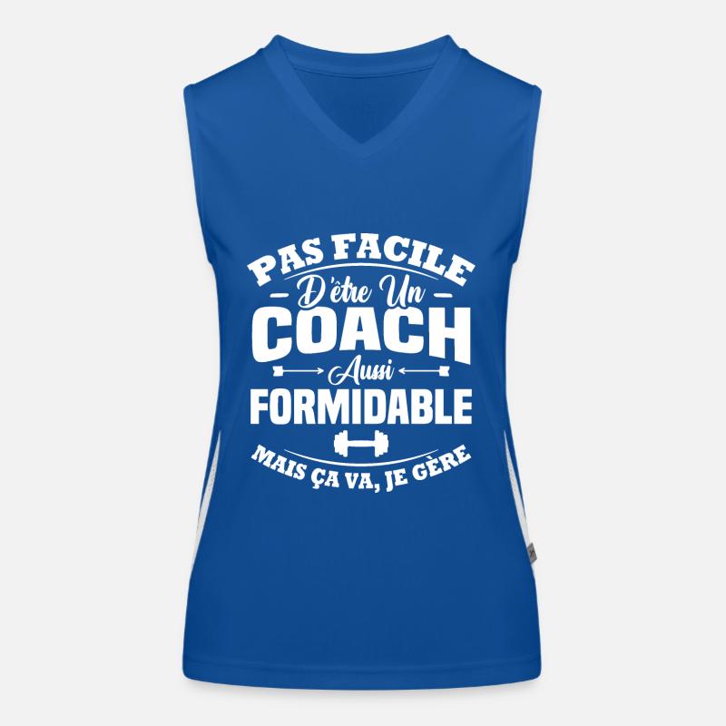 Coach aussi formidable Débardeur respirant contrasté Femme