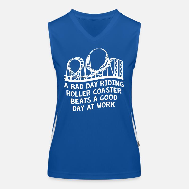 Roller Coaster Funktionelles Kontrast-Tank Top für Frauen