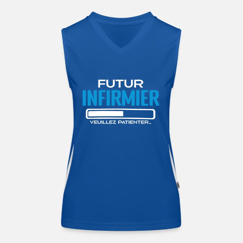 Futur Infirmier Idée Cadeau Infirmier Débardeur respirant contrasté Femme