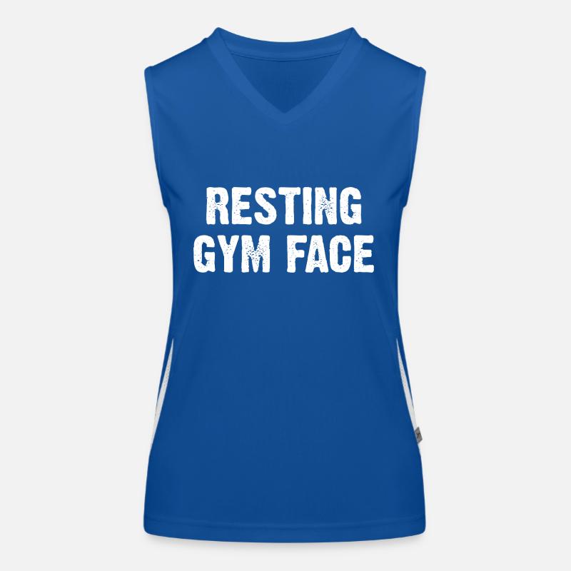 Resting Gym Face Funktionelles Kontrast-Tank Top für Frauen