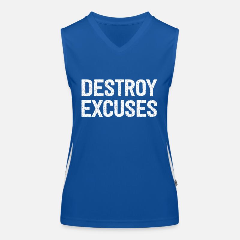 Destroy Excuses Funktionelles Kontrast-Tank Top für Frauen