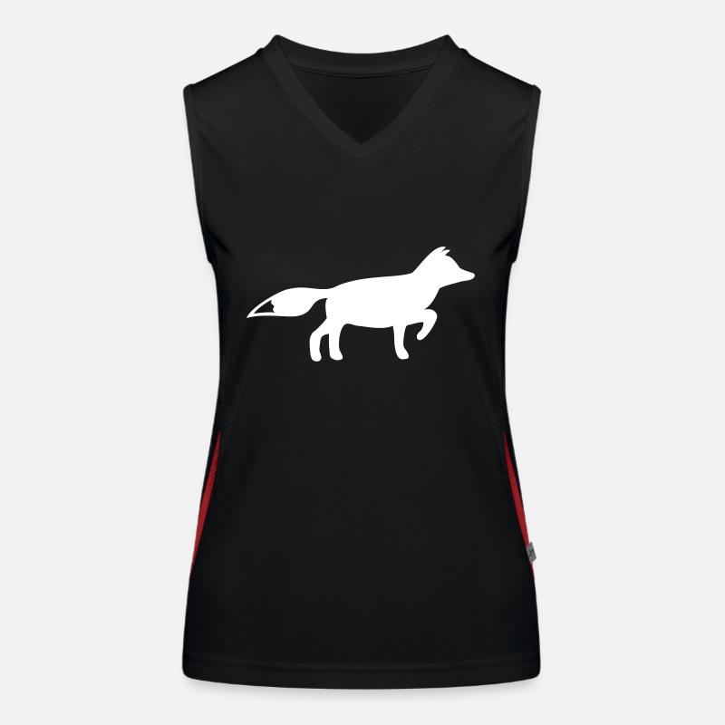 Ein Fuchs oder Füchsin Funktionelles Kontrast-Tank Top für Frauen