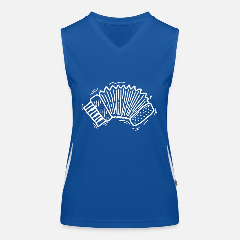 Akkordeon Funktionelles Kontrast-Tank Top für Frauen