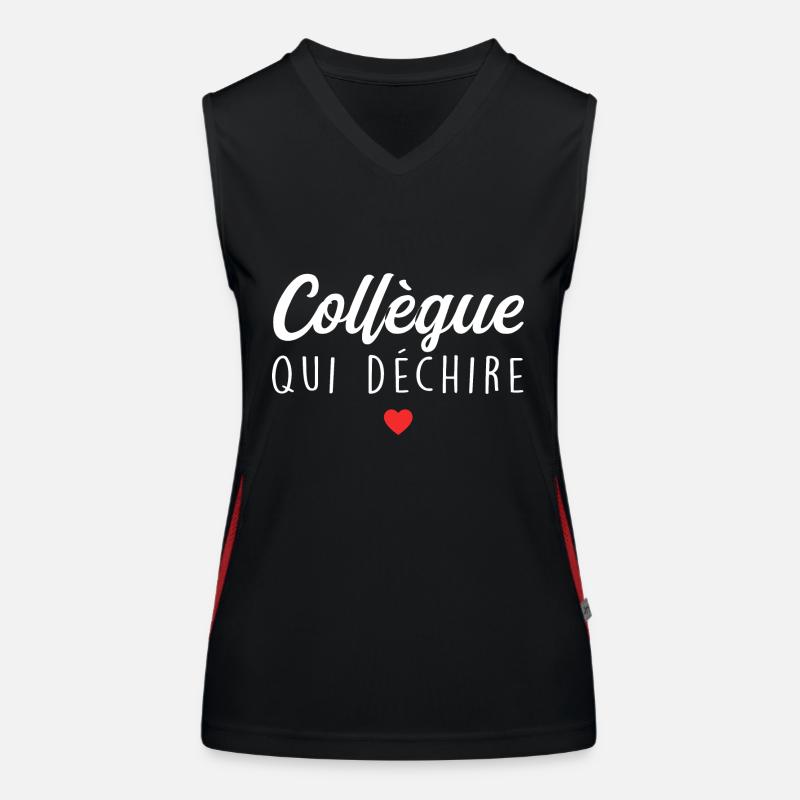 Collègue Qui Déchire Débardeur respirant contrasté Femme