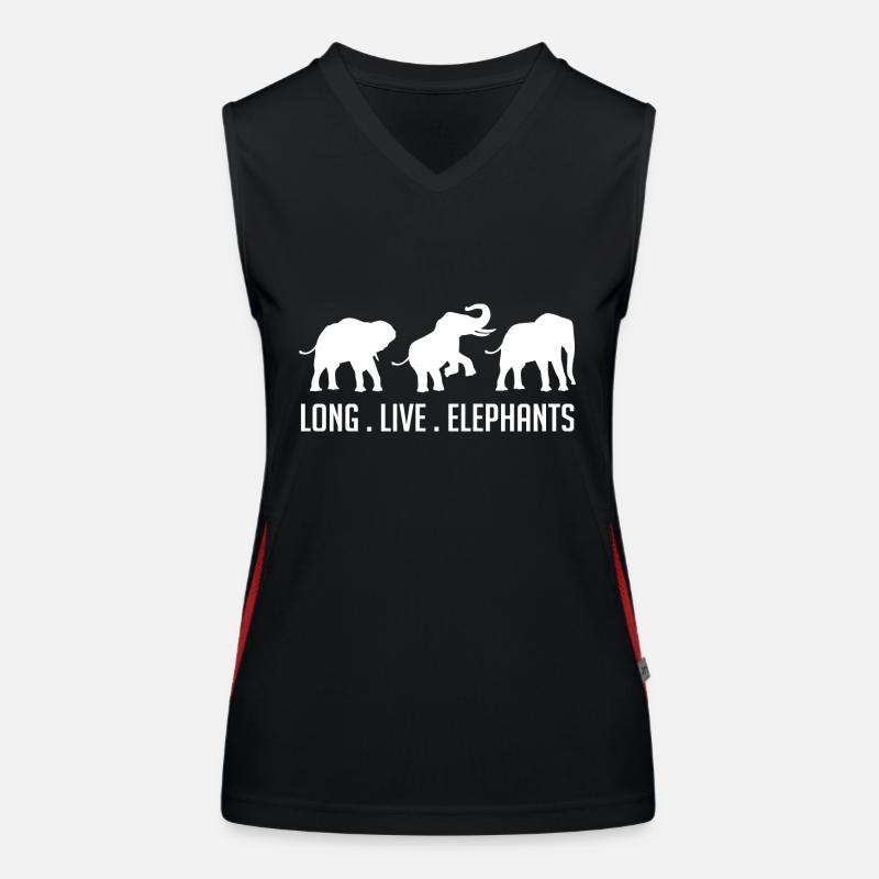 Long Live Elephants Débardeur respirant contrasté Femme