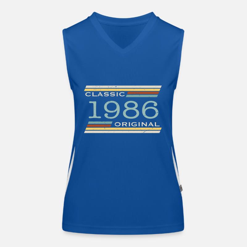 Vintage 1986, Classique, Original(e) Débardeur respirant contrasté Femme