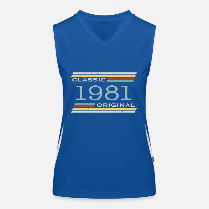 Vintage 1981, Classique, Original(e) Débardeur respirant contrasté Femme
