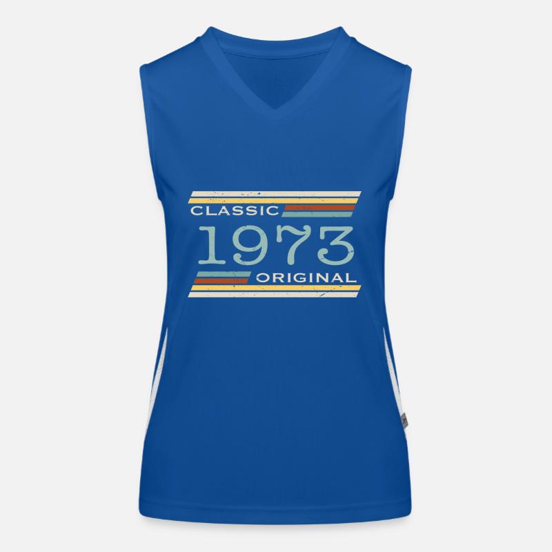 Vintage 1973, Classique, Original(e) Débardeur respirant contrasté Femme