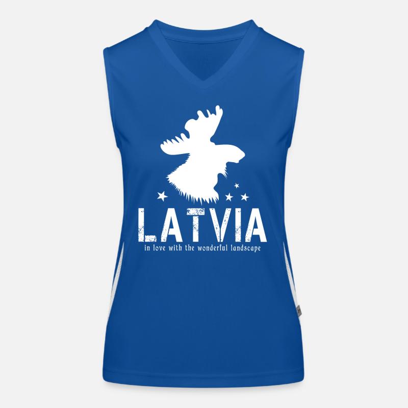 Latvia Latvia Latvian Riga Women's Functional Contrast Tank Top