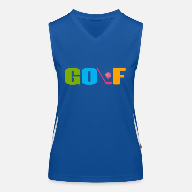 Golf Golfer Women's Functional Contrast Tank Top