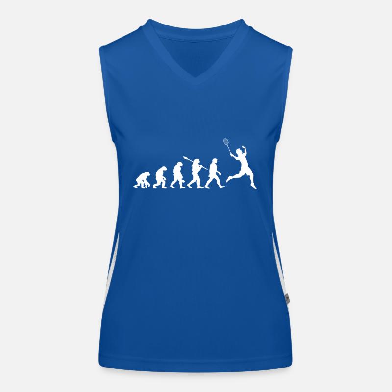 Évolution Badminton Cadeau Pour Joueurs Badminton Débardeur respirant contrasté Femme
