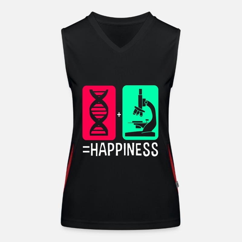 Structural formula molecule Women's Functional Contrast Tank Top