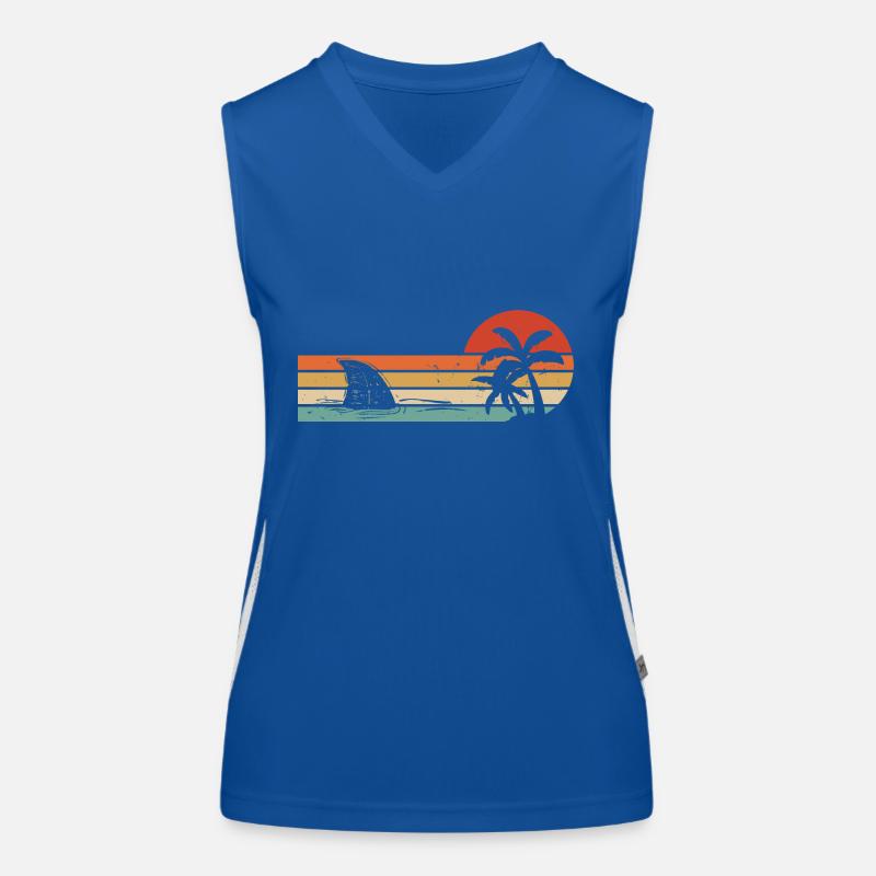 Requin requin - Haifisch Funktionelles Kontrast-Tank Top für Frauen