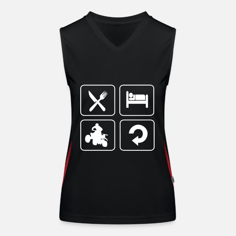 Quad Funktionelles Kontrast-Tank Top für Frauen