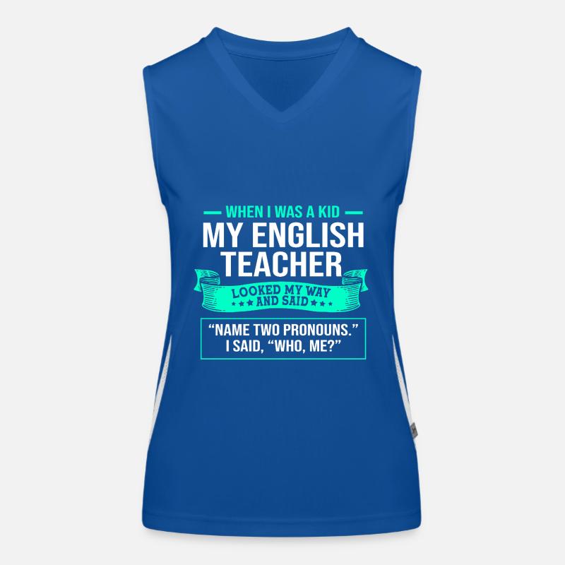 Grammar English Spelling Women's Functional Contrast Tank Top