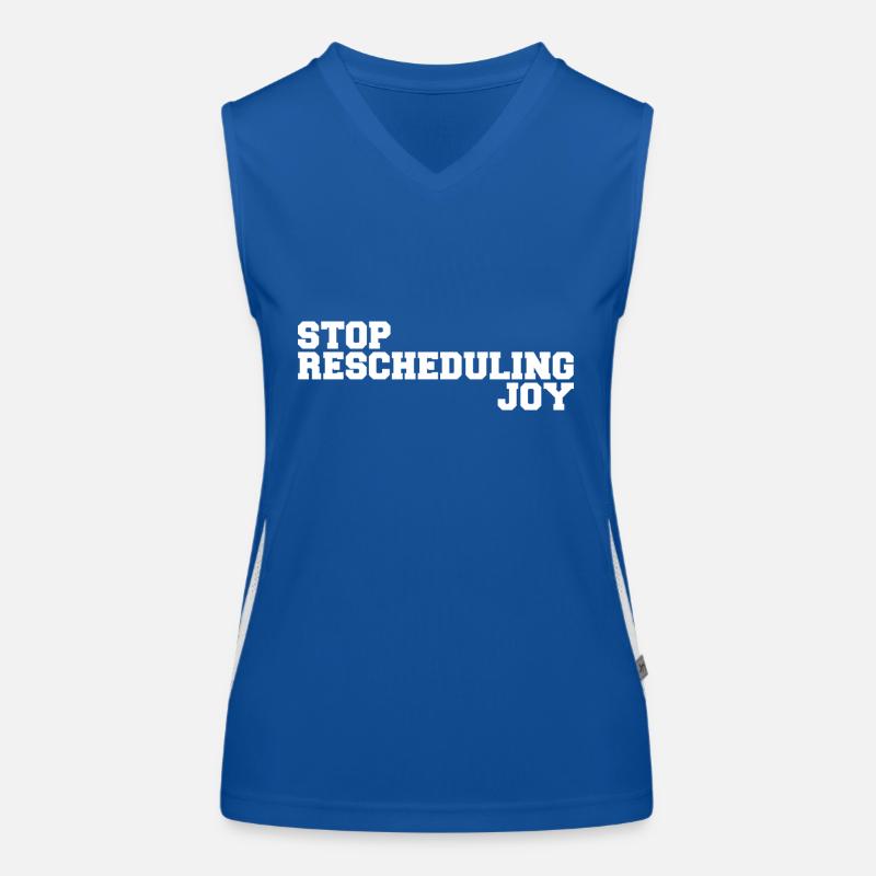Stop Rescheduling Joy Débardeur respirant contrasté Femme