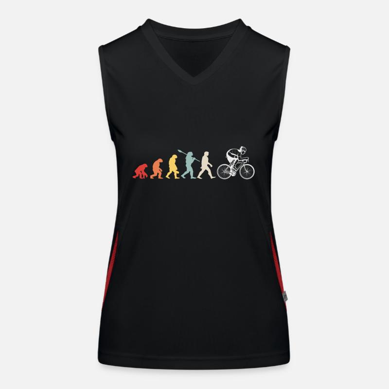 Evolution of cycling Women's Functional Contrast Tank Top