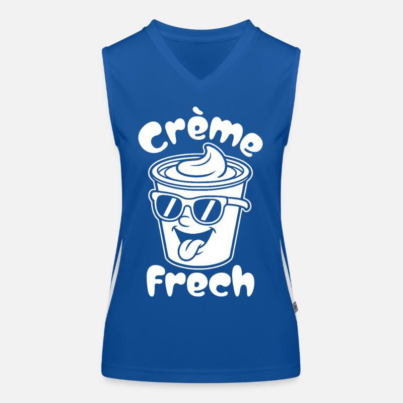 Crème Frech Funktionelles Kontrast-Tank Top für Frauen