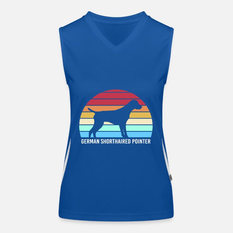 German Shorthair Dog German Pointer Women's Functional Contrast Tank Top
