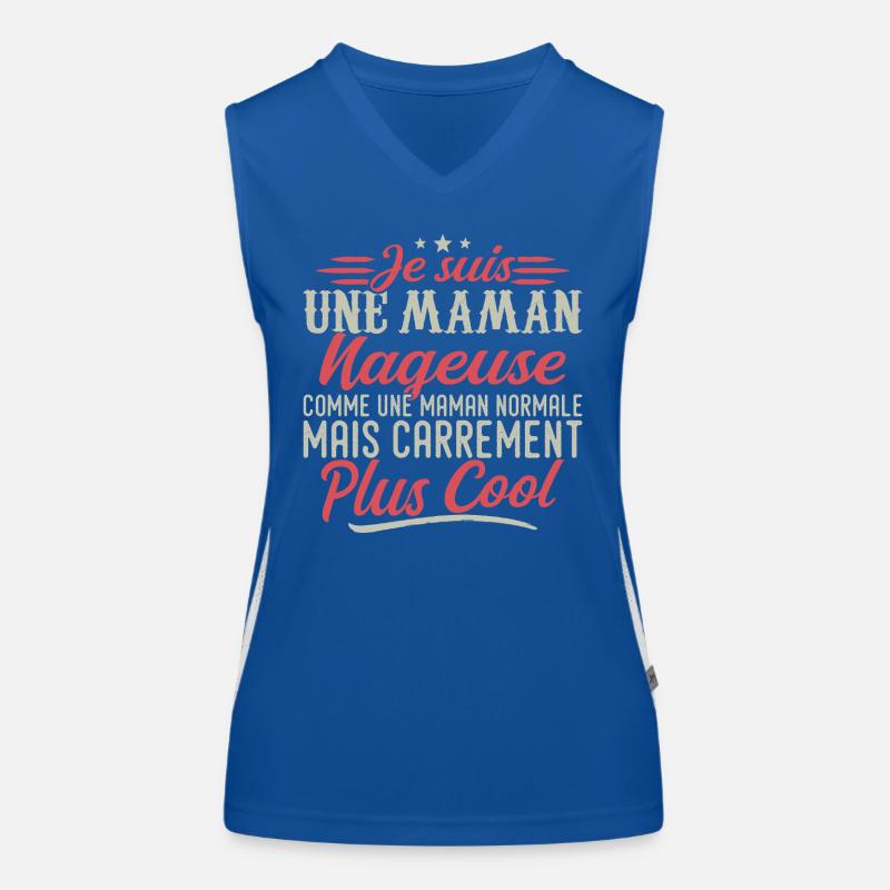Ich bin eine Mama-Schwimmerin, ausgesprochen cool Funktionelles Kontrast-Tank Top für Frauen