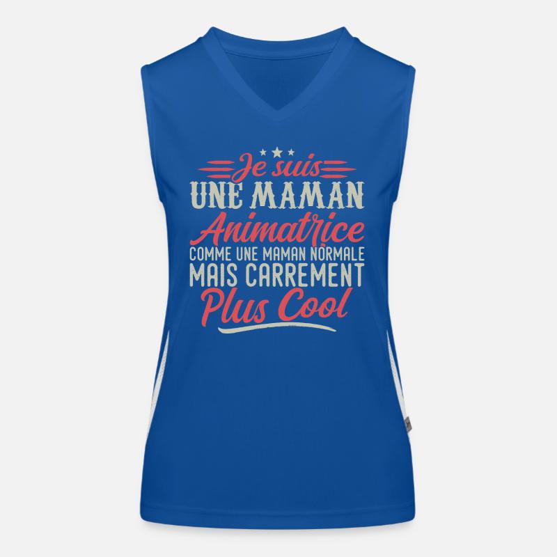 Ich bin eine Mama-Animatorin, ausgesprochen cool Funktionelles Kontrast-Tank Top für Frauen