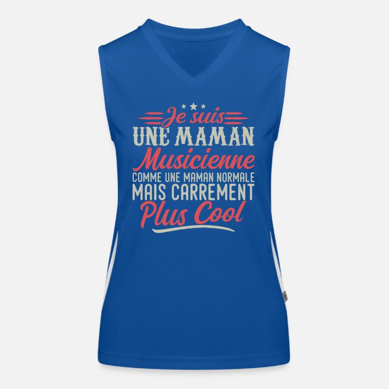 Ich bin eine Musiker-Mama, ausgesprochen cool Funktionelles Kontrast-Tank Top für Frauen