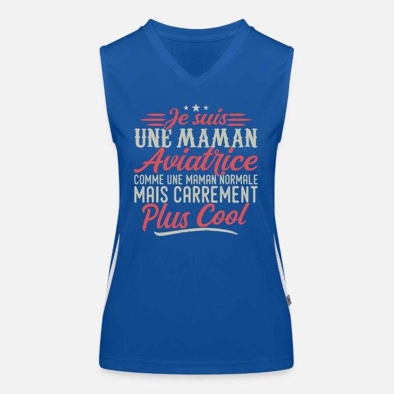 Ich bin die Mutter eines Piloten, ausgesprochen cool Funktionelles Kontrast-Tank Top für Frauen
