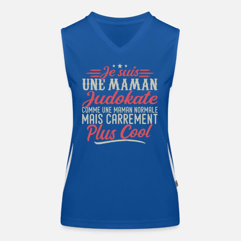 Ich bin eine Judoka-Mutter, ausgesprochen cool Funktionelles Kontrast-Tank Top für Frauen