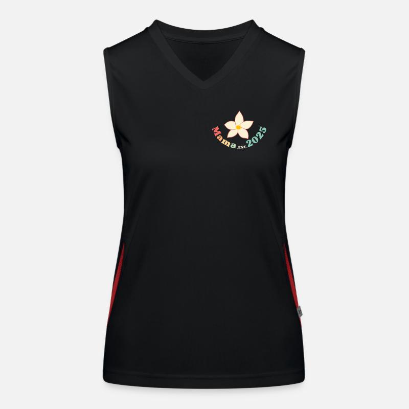 Mama Est 2025 Retro Ich werde Mutter Funktionelles Kontrast-Tank Top für Frauen