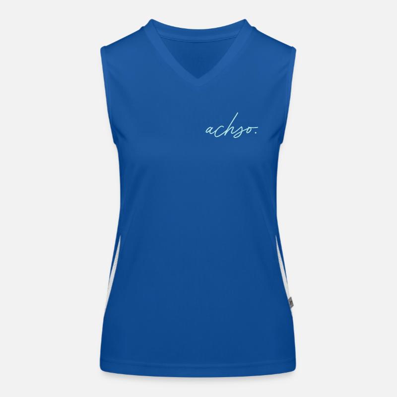 Eh bien. Vague bleue Débardeur respirant contrasté Femme