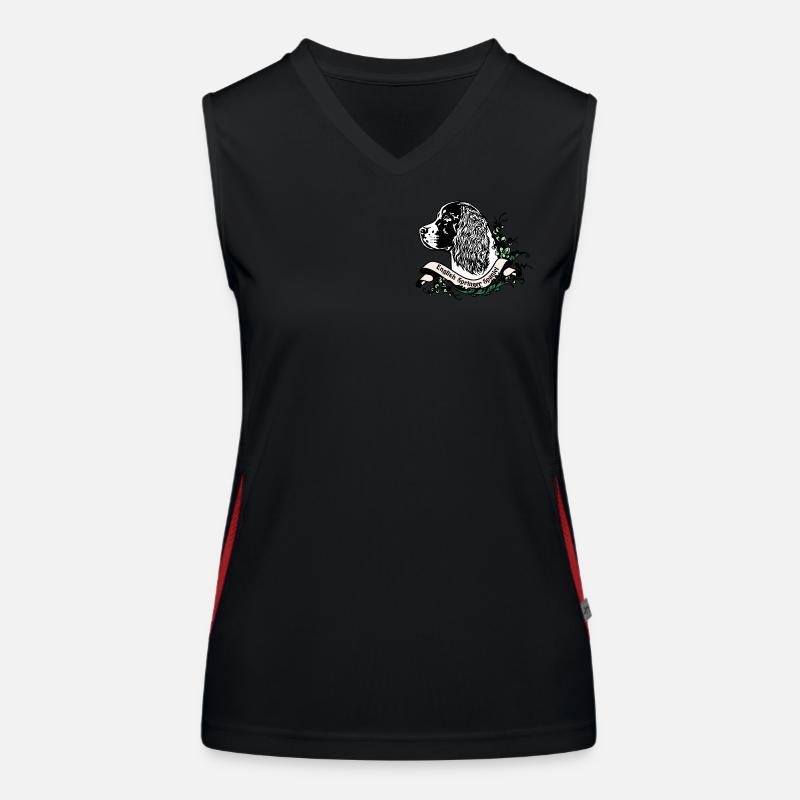 Springer Spaniel Anno 1900 Funktionelles Kontrast-Tank Top für Frauen
