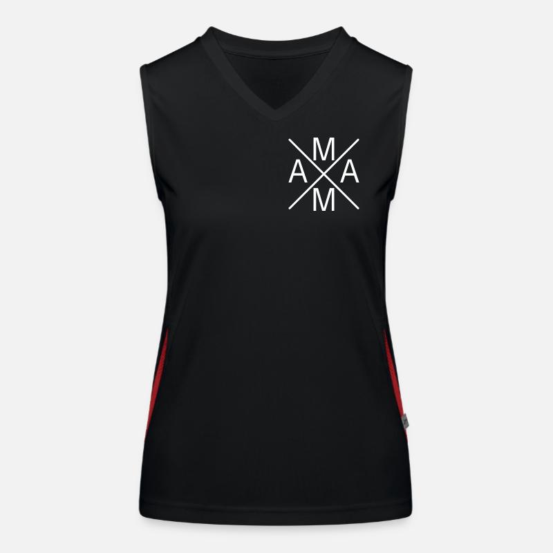Mama Mama Mama Mama Mama  Funktionelles Kontrast-Tank Top für Frauen
